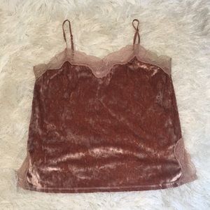 Lc Lauren Conrad velvet cami